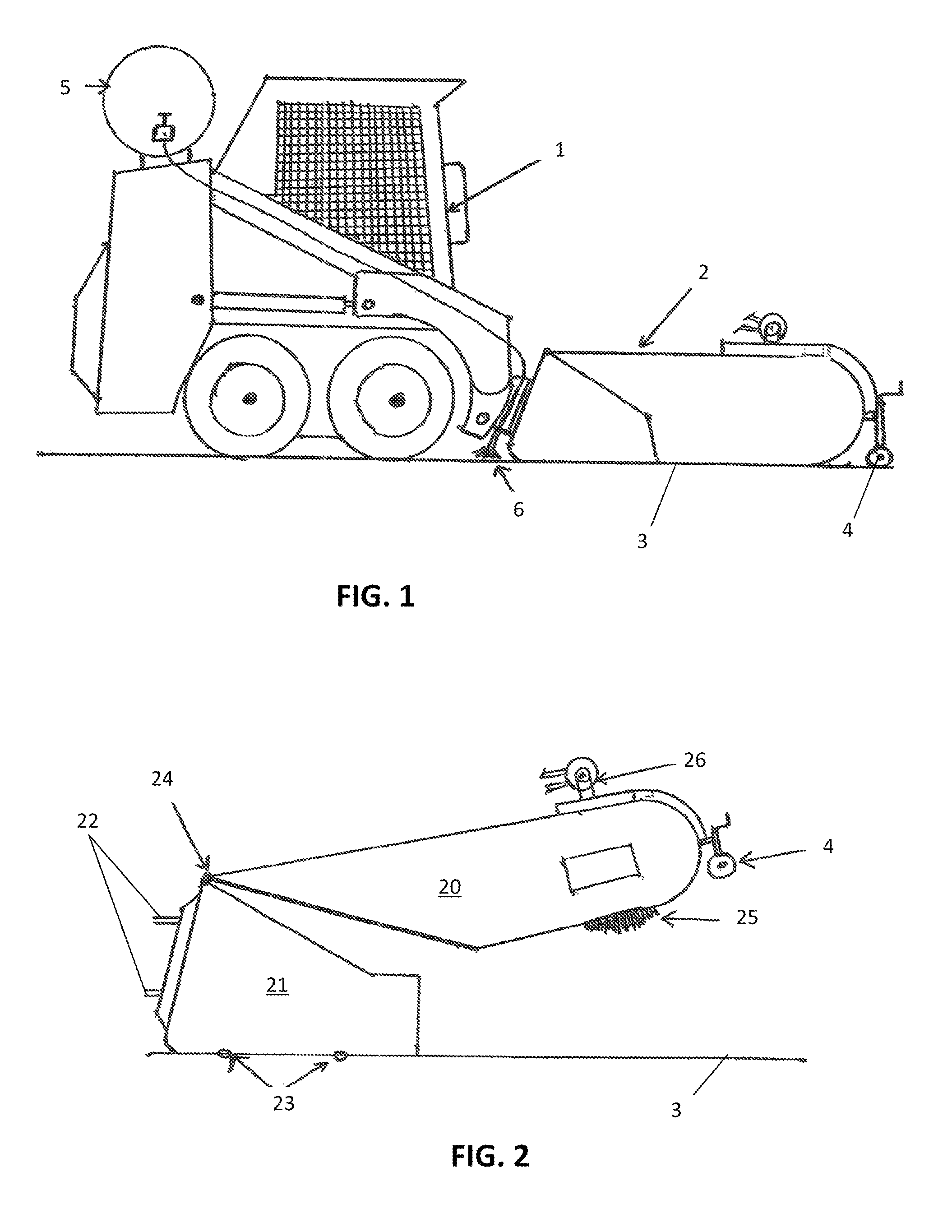 Vehicle powered sweeper/edger device