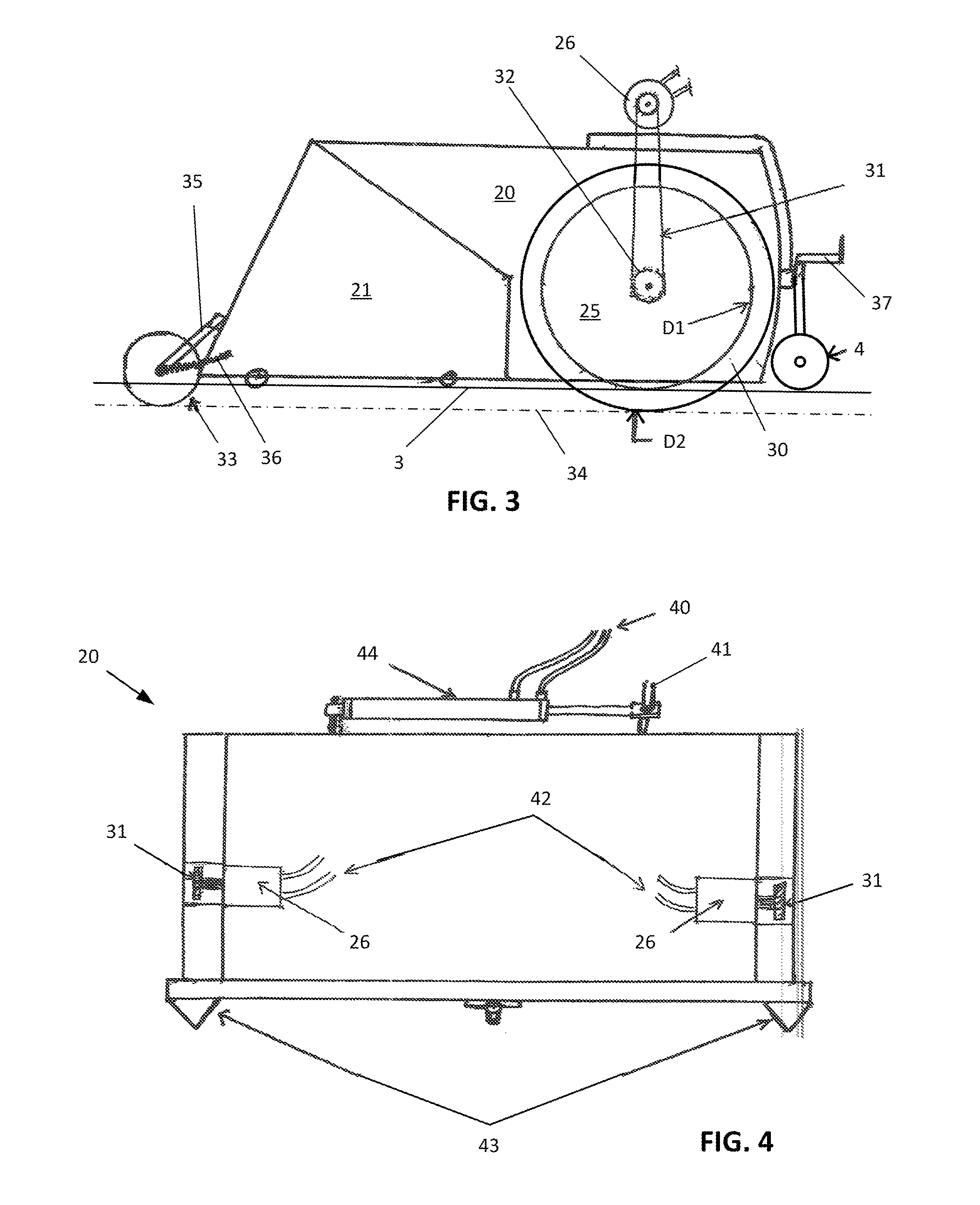 Vehicle powered sweeper/edger device