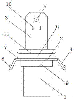 A machine oil alarm joint leakage-proof structure