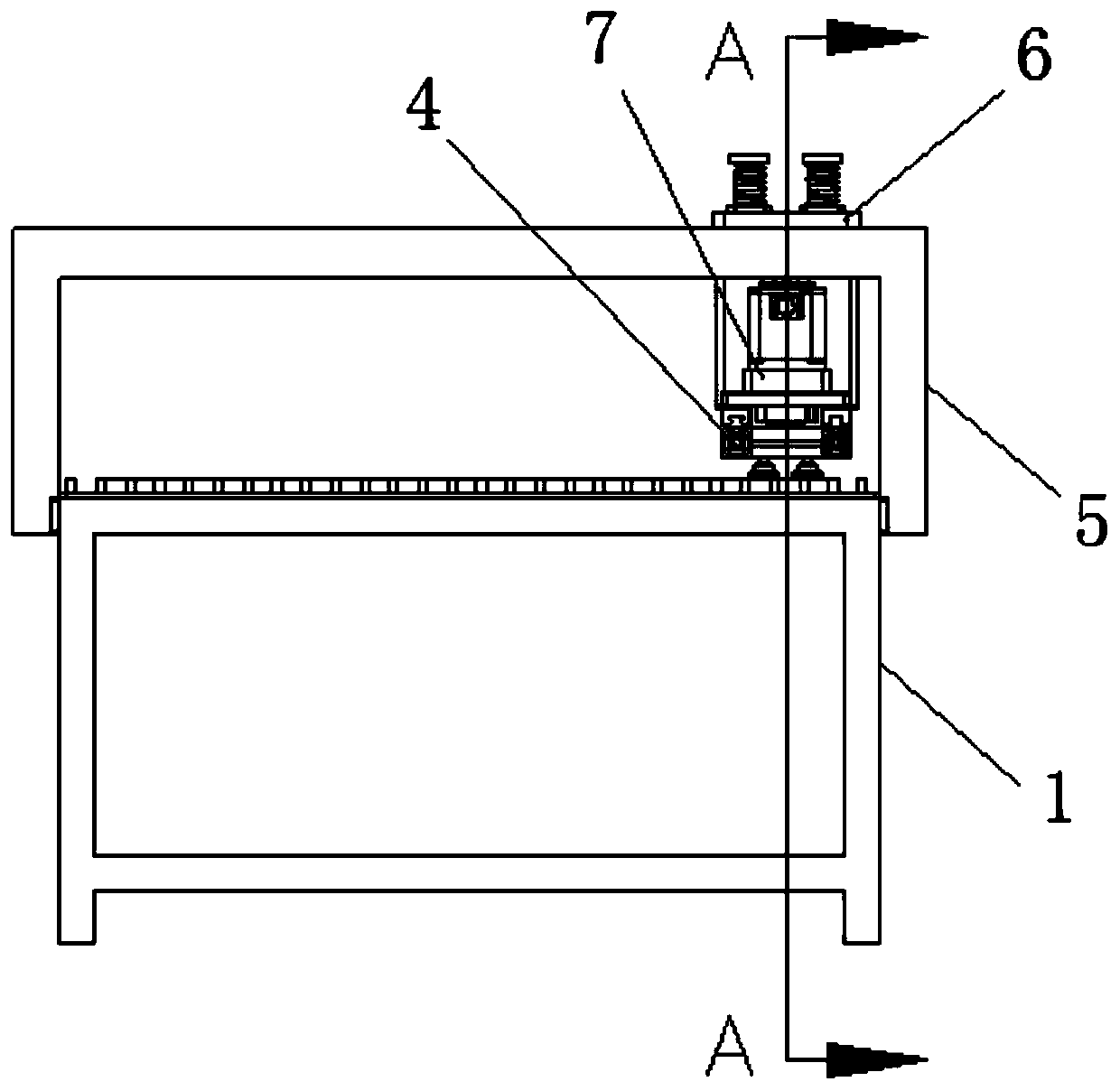 Punched metal sheet micro-connection separating device