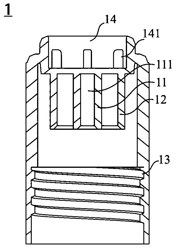 Plugging piece, collection and preservation device and use method of collection and preservation device