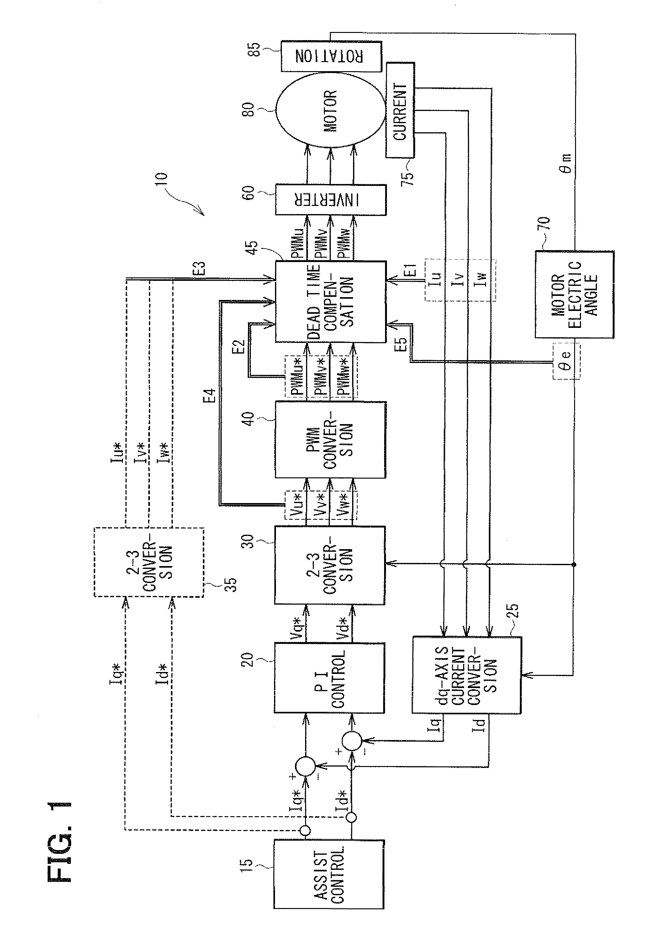 Motor control method and apparatus and electric power steering system