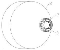 Particle material spreading device for unmanned aerial vehicle