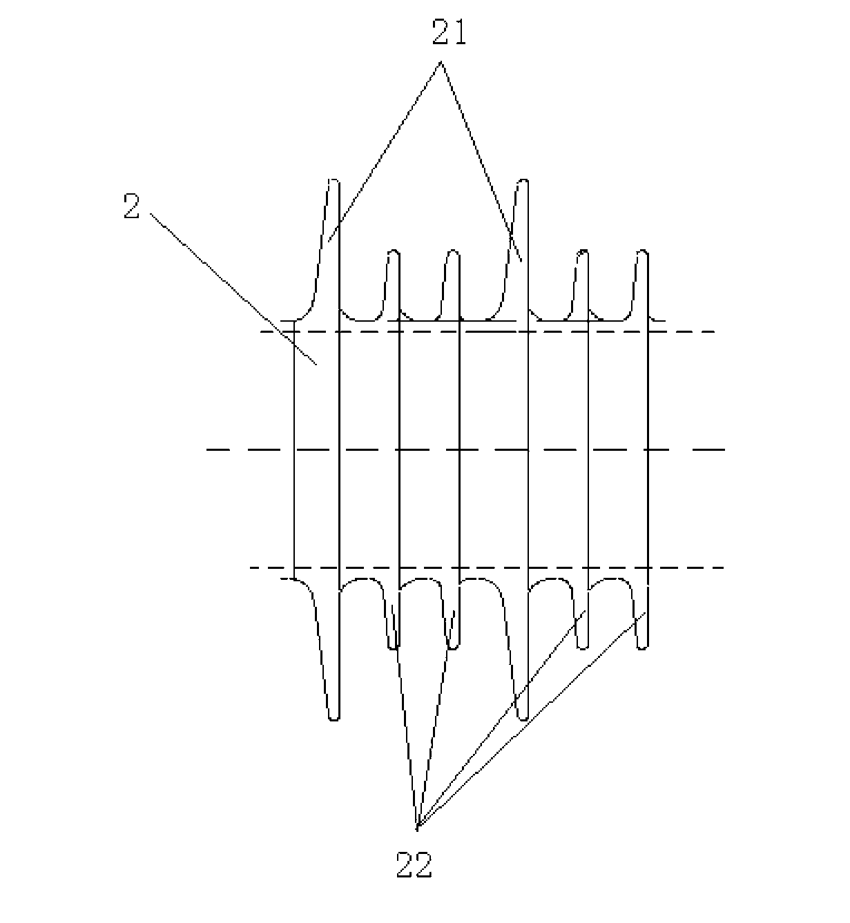 Novel long rod type porcelain composite insulator and manufacturing method thereof