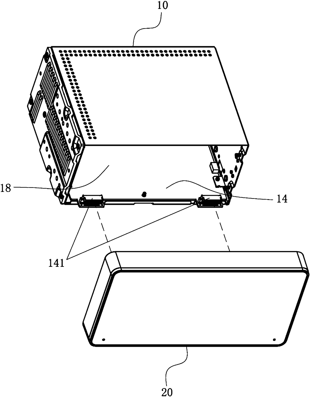 Vehicle-mounted navigation host machine, and assembling method thereof