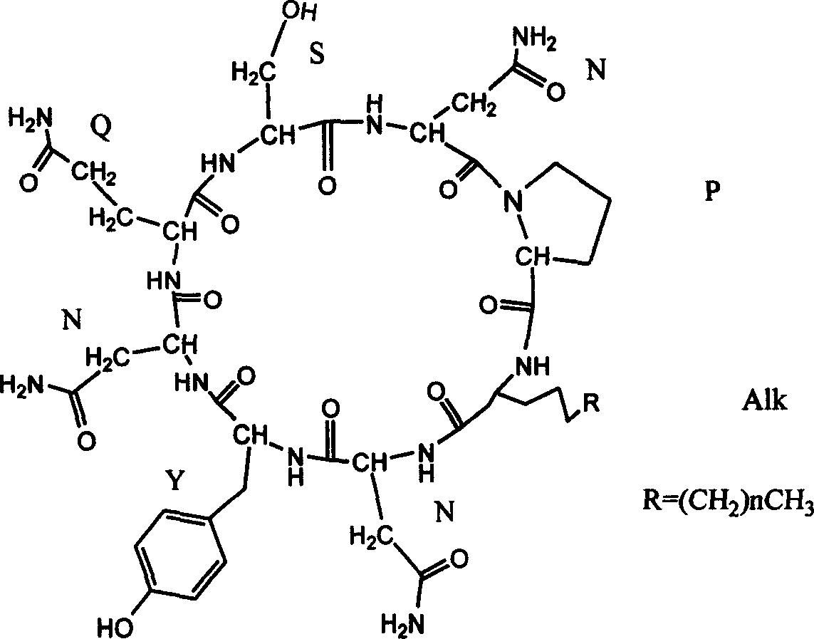 Novel cyclopeptide anti-tumor, anti-virus antibiotic active compound