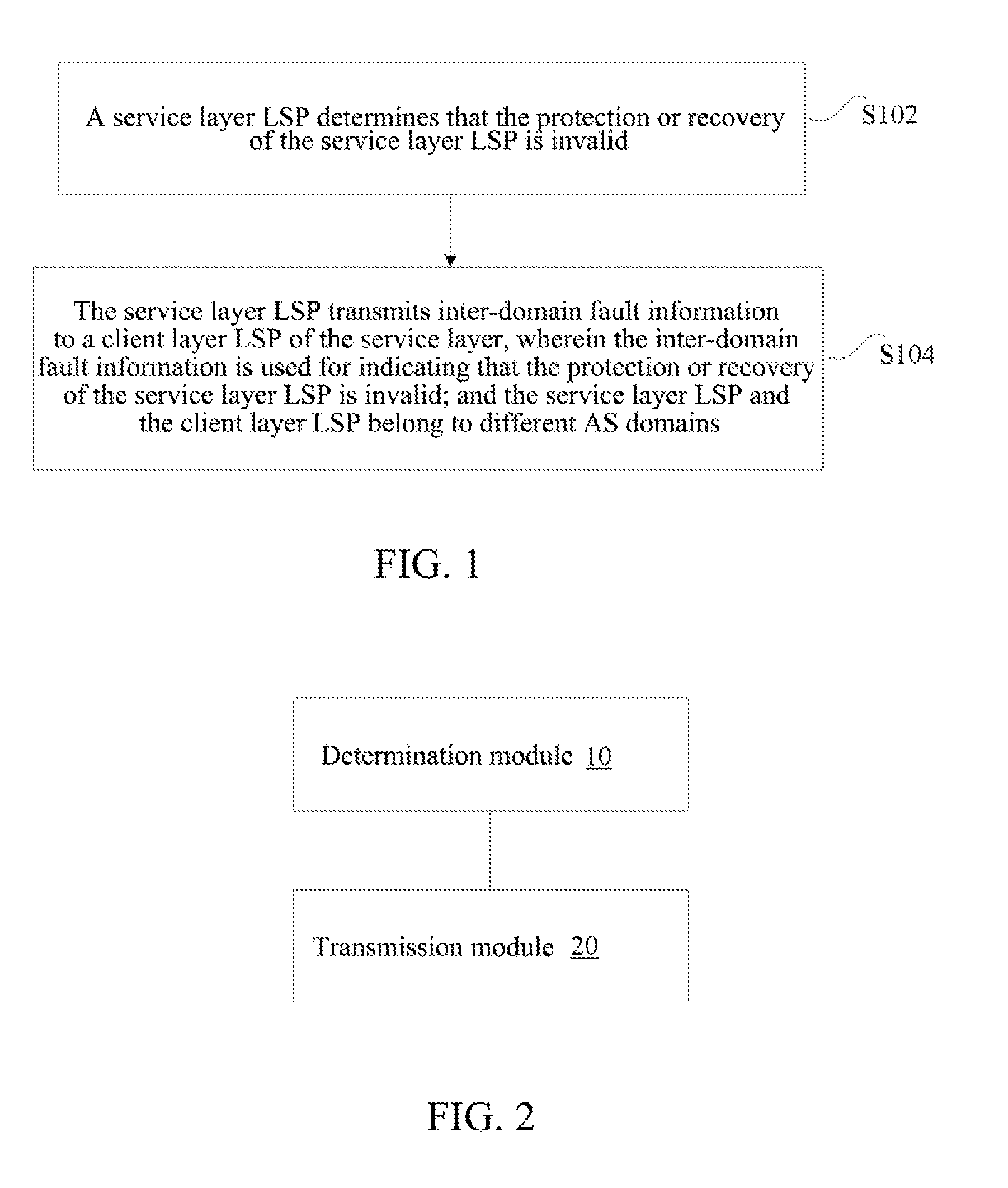 Method and Device for Sending Inter-Domain Fault Information