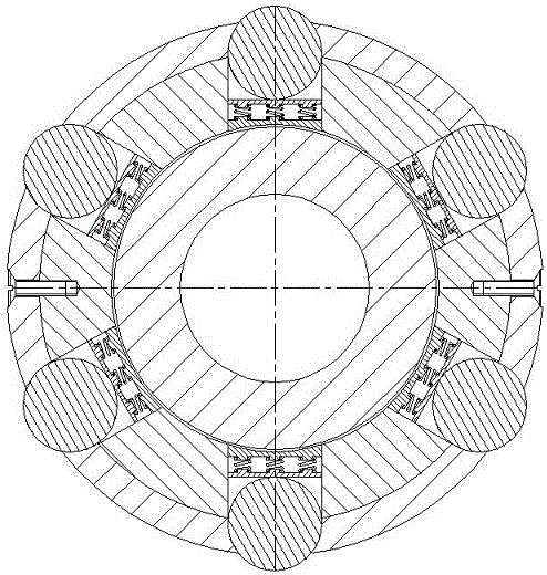 Spring base type spherical centralizer