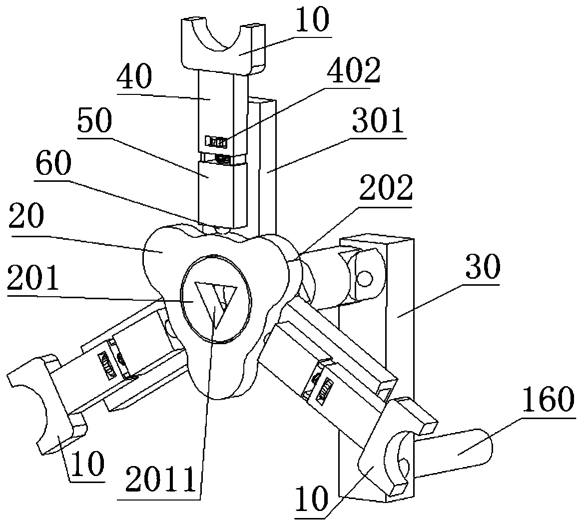 Pipe type bus bar mounting bracket