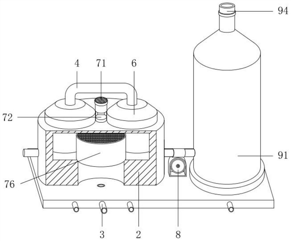 Industrial waste gas treatment and purification device