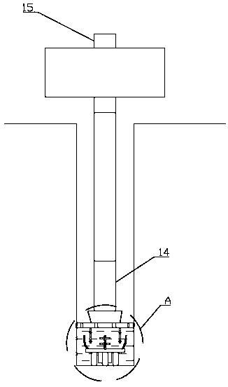 Mounting device and method for microseismic monitoring detector