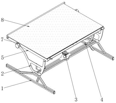 Drawing support with multi-angle display function for interior design