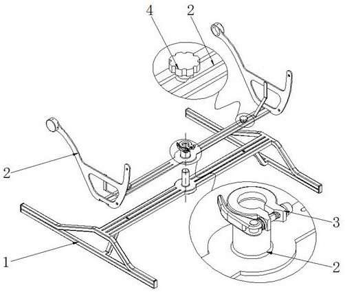 Drawing support with multi-angle display function for interior design