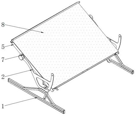 Drawing support with multi-angle display function for interior design