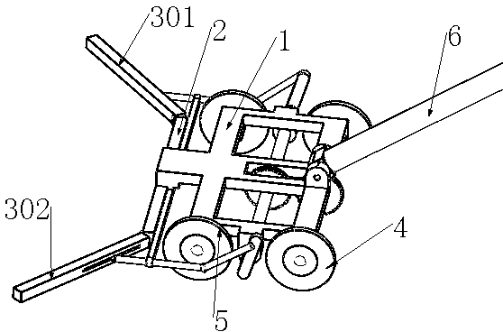 Method for cleaning rubbish through retraction swinging type rubbish cleaning device