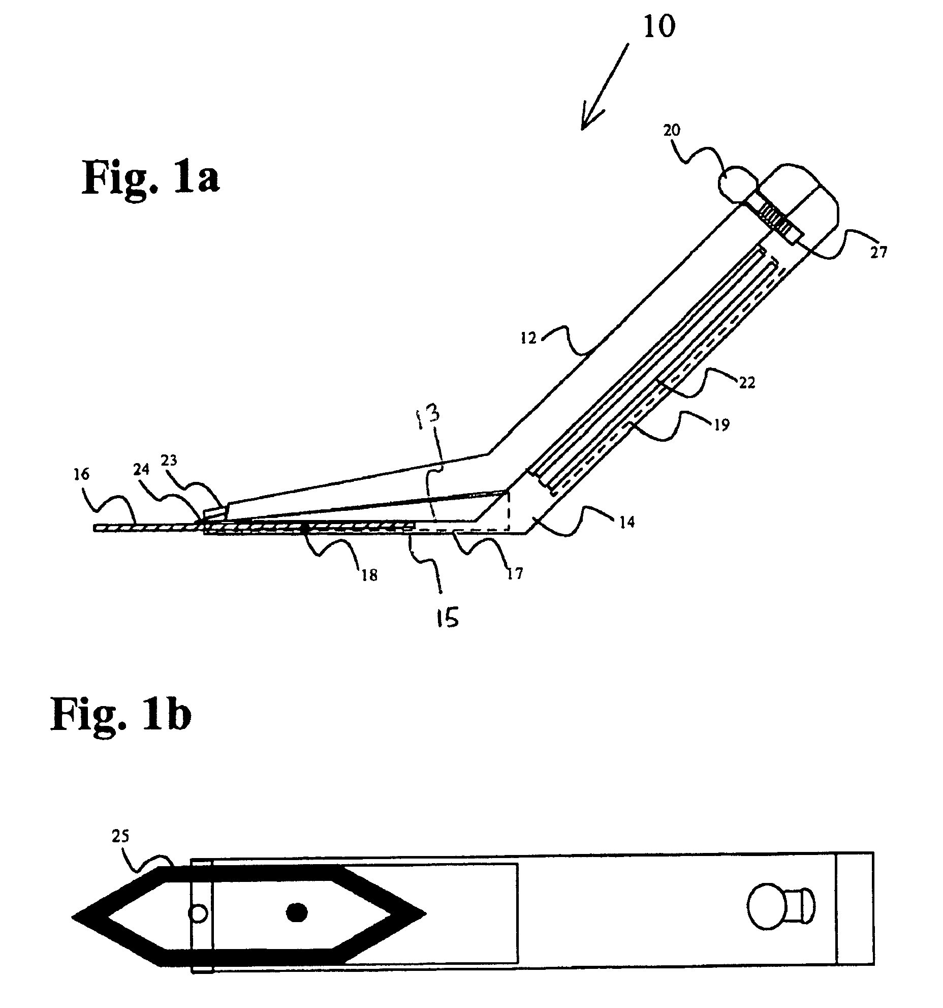 Double-edged utility knife