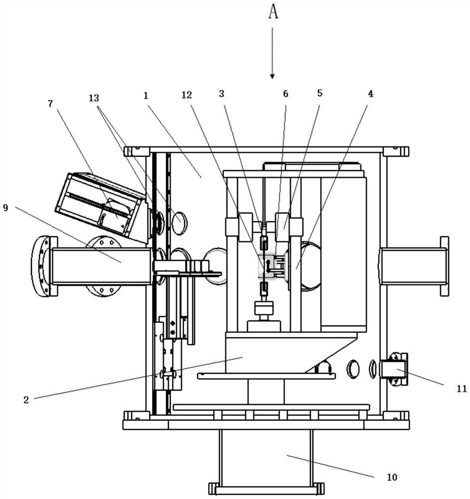Irradiation on-line internal friction in-situ measurement device