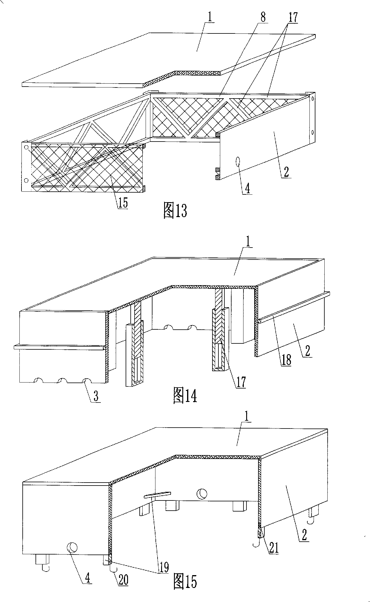 Opening box for concrete structure