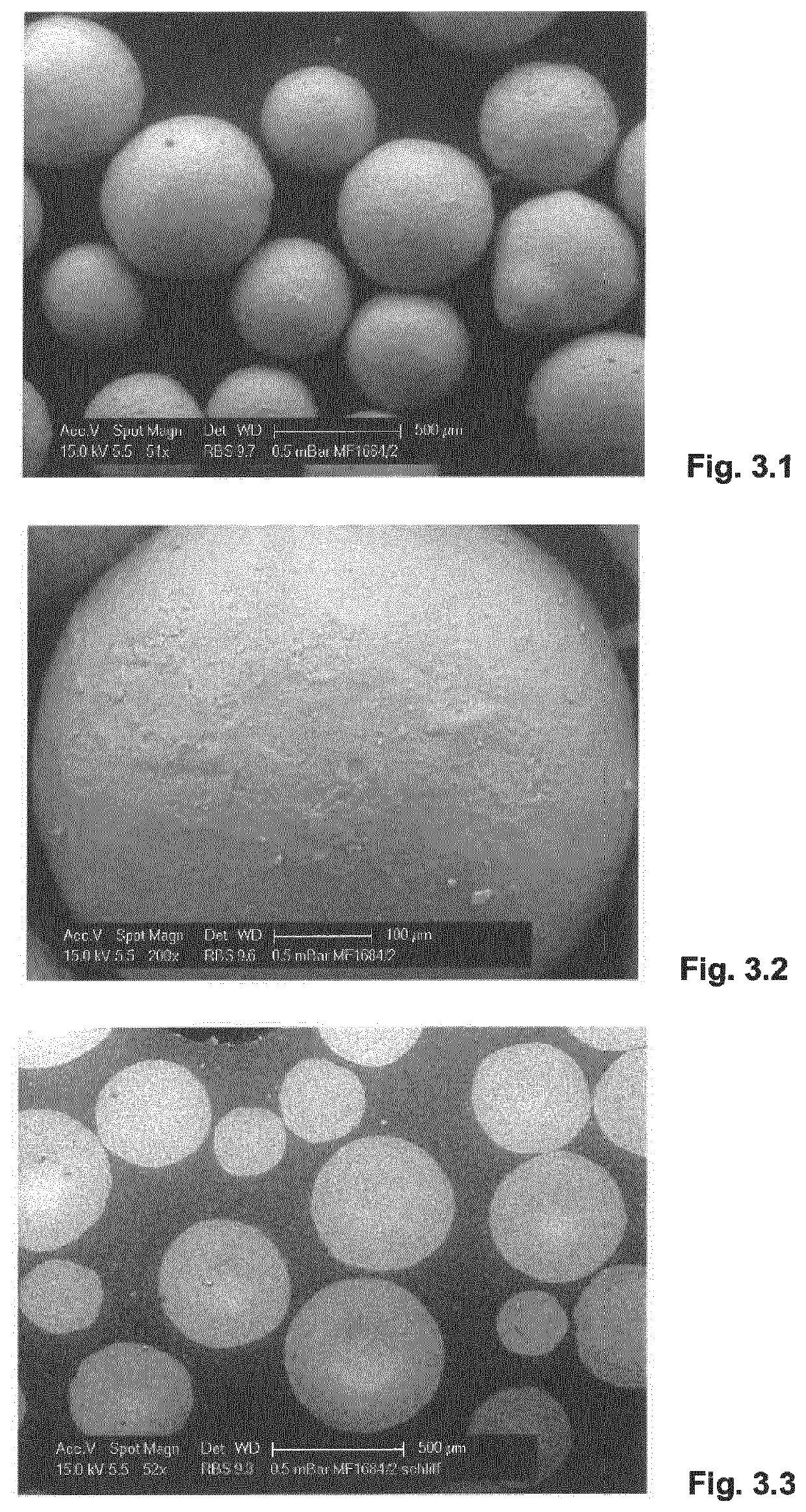 Process for Production of Attrition Stable Granulated Material