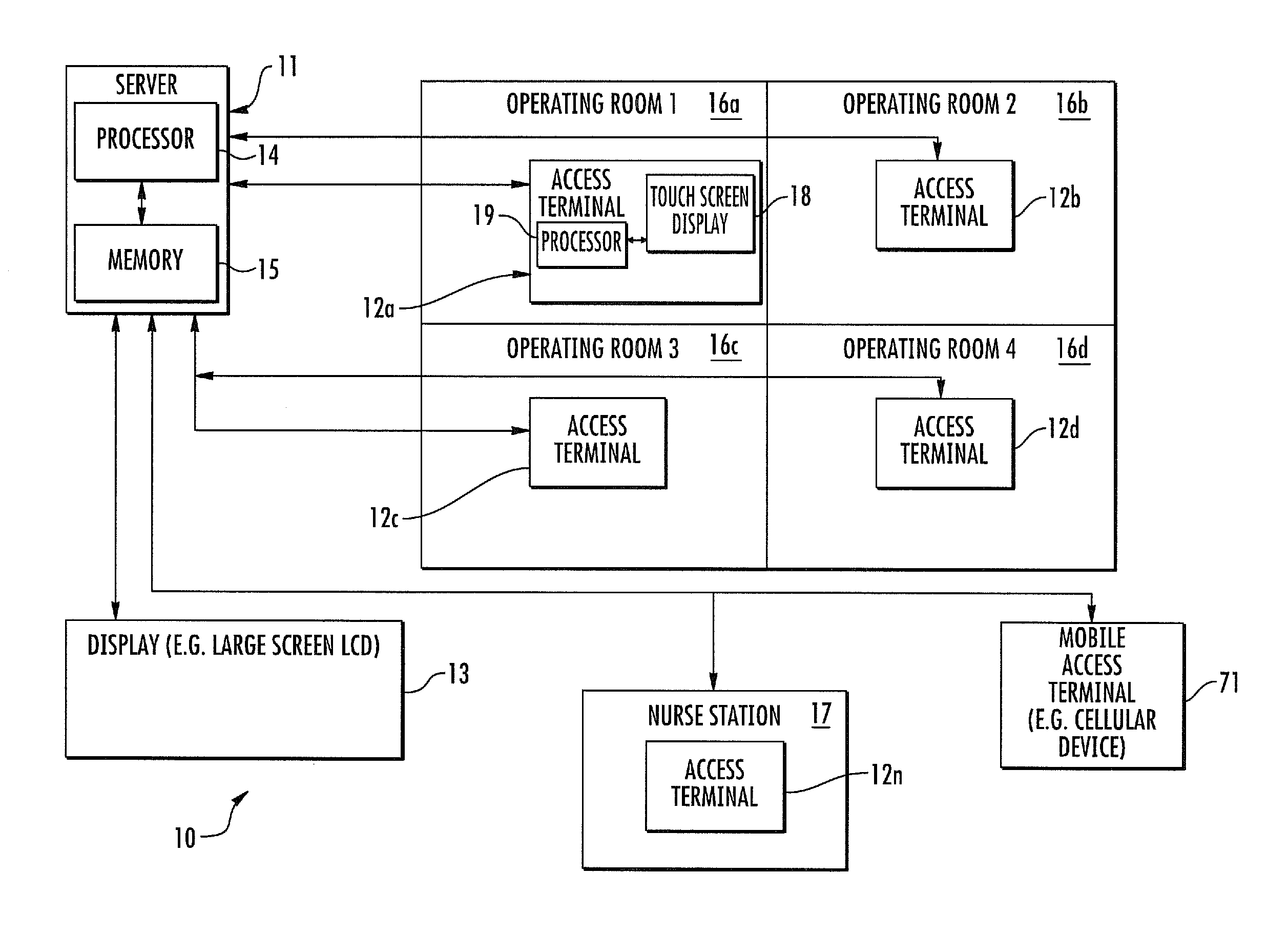 Operating room management system and related methods