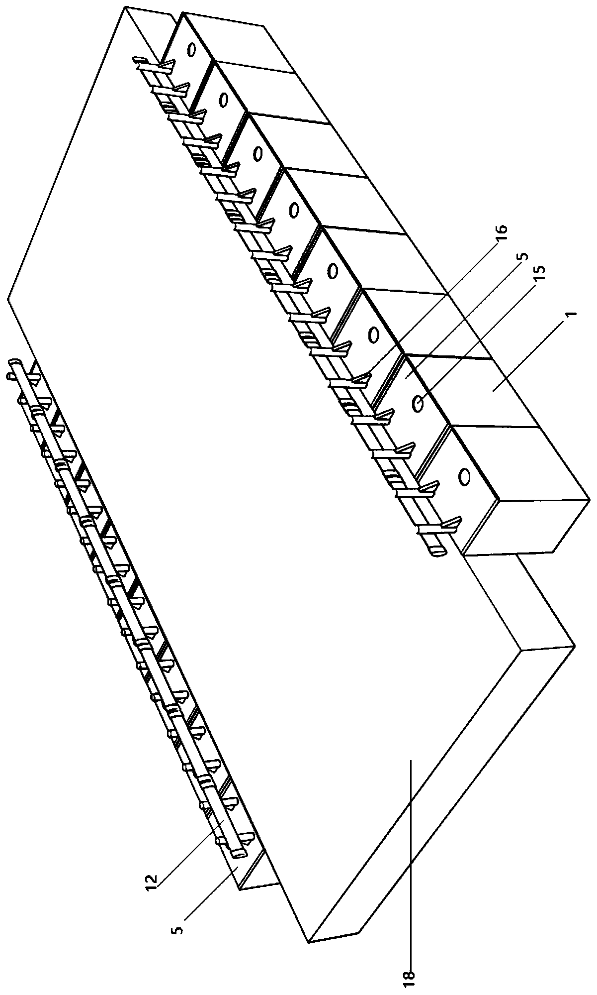 A road and bridge anti-collision protection device