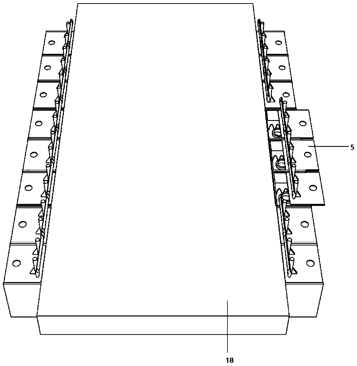 A road and bridge anti-collision protection device