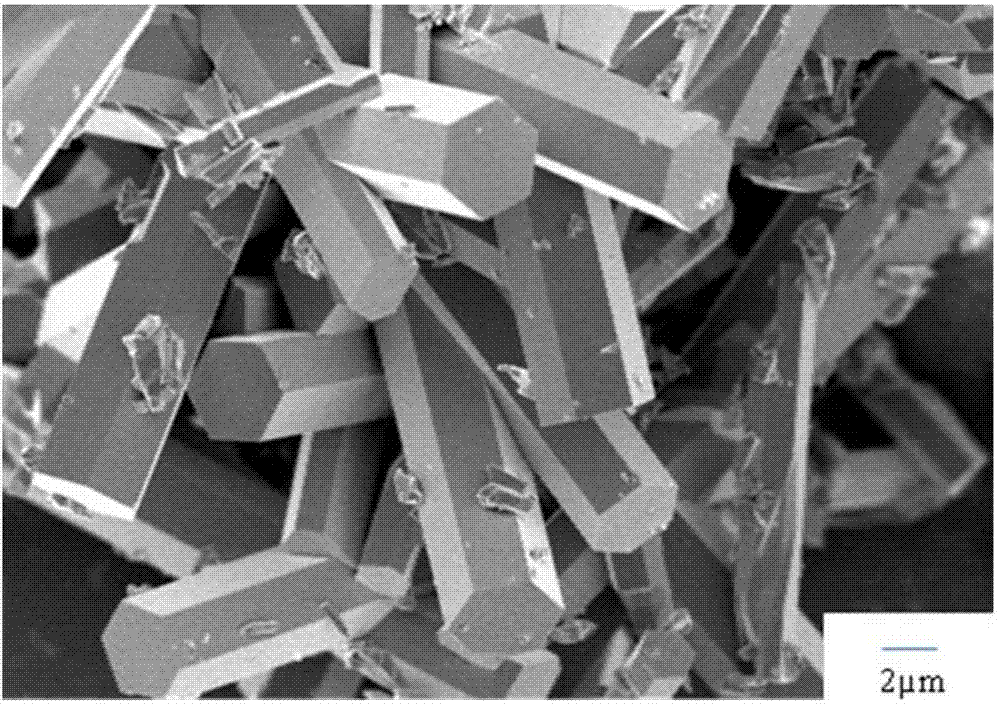 A method for low-temperature synthesis of h-moo3 microrods