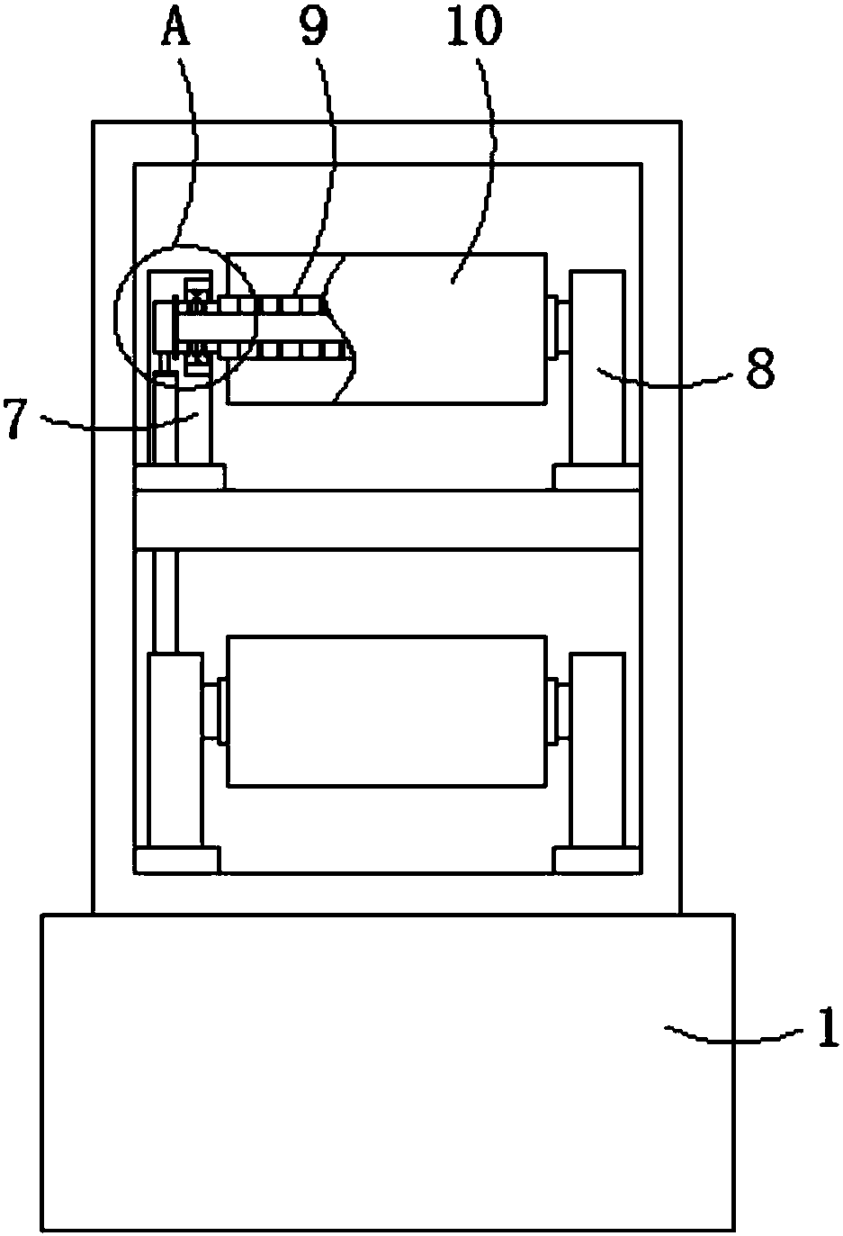 Automatic oiling device used in filament sizing machine