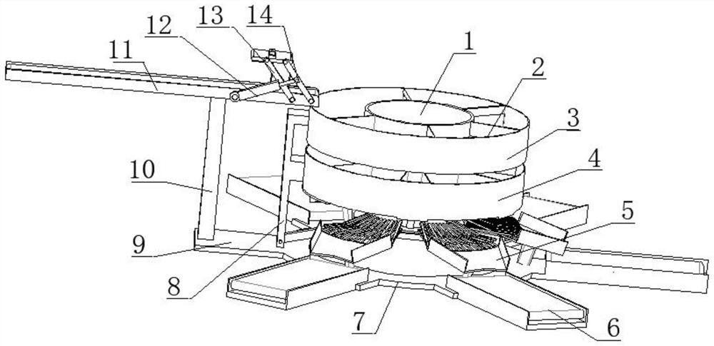 A cargo sorting device for logistics