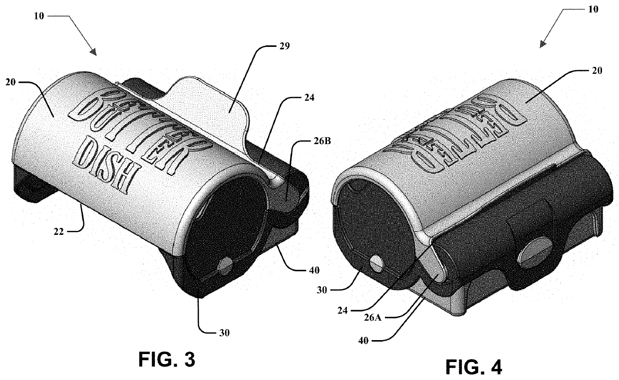 Food product storage and serving assembly