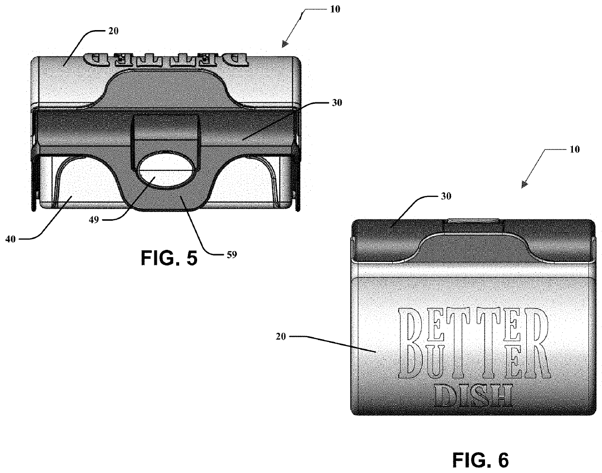 Food product storage and serving assembly