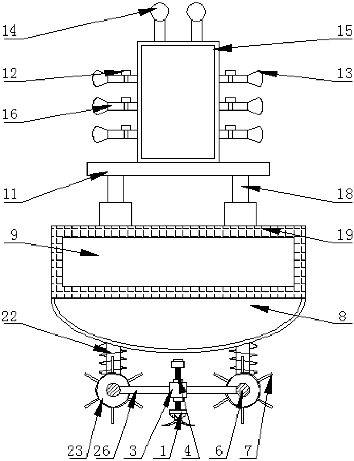 Agricultural robot with high stability and strong practicability