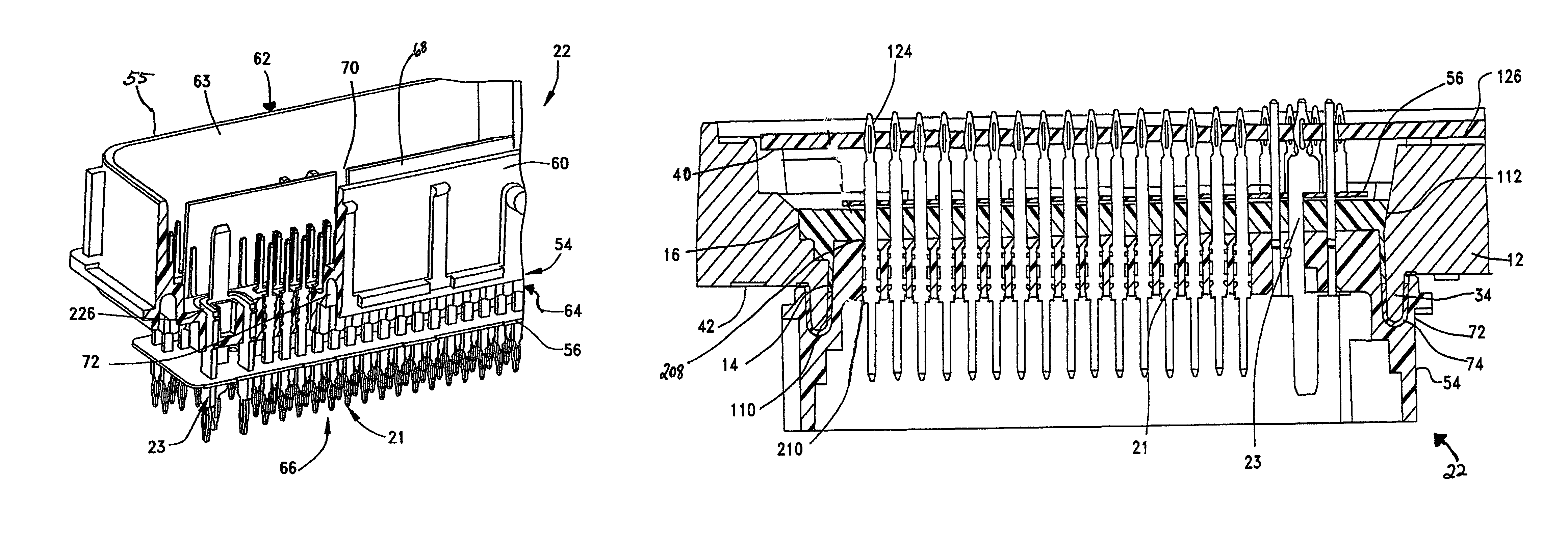 Compliant pin control module and method for making the same