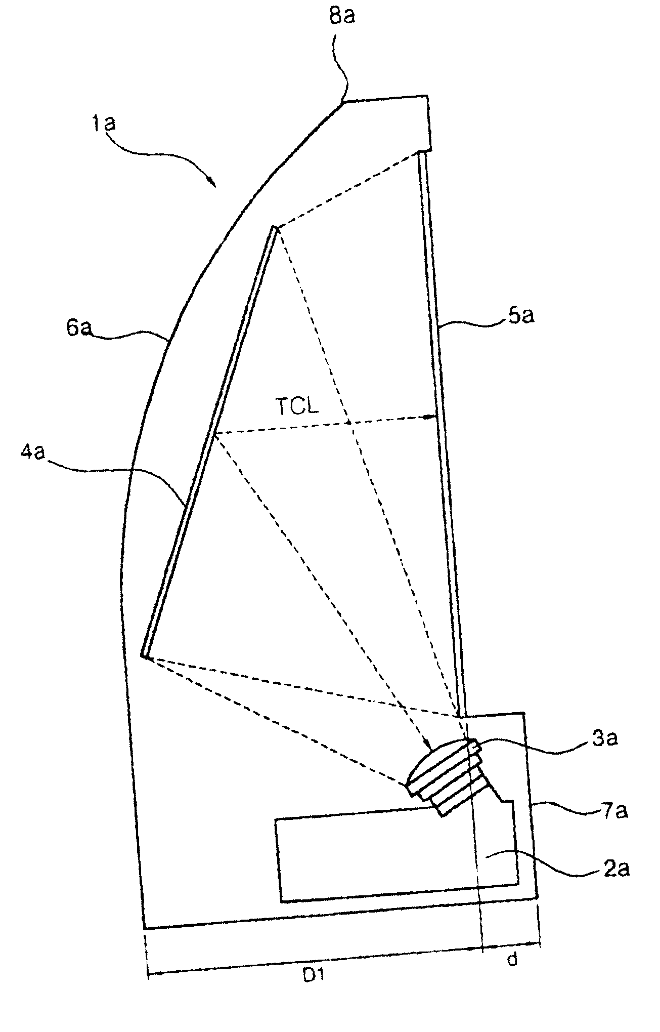 Device for projection display