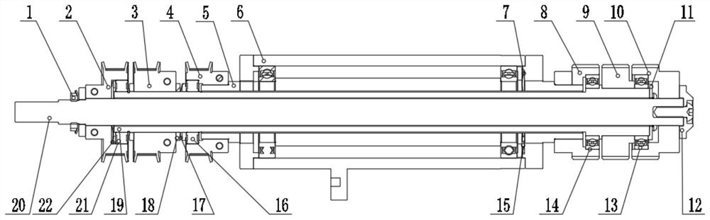 Sleeve shaft mechanism capable of eliminating gap and rotating separately