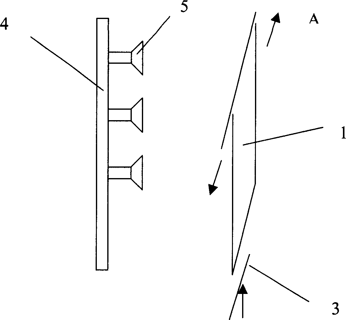 Jetting electroplating method directly of nozzle