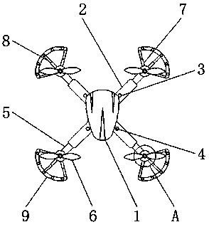 Unmanned aerial vehicle with rotors having anti-collision function