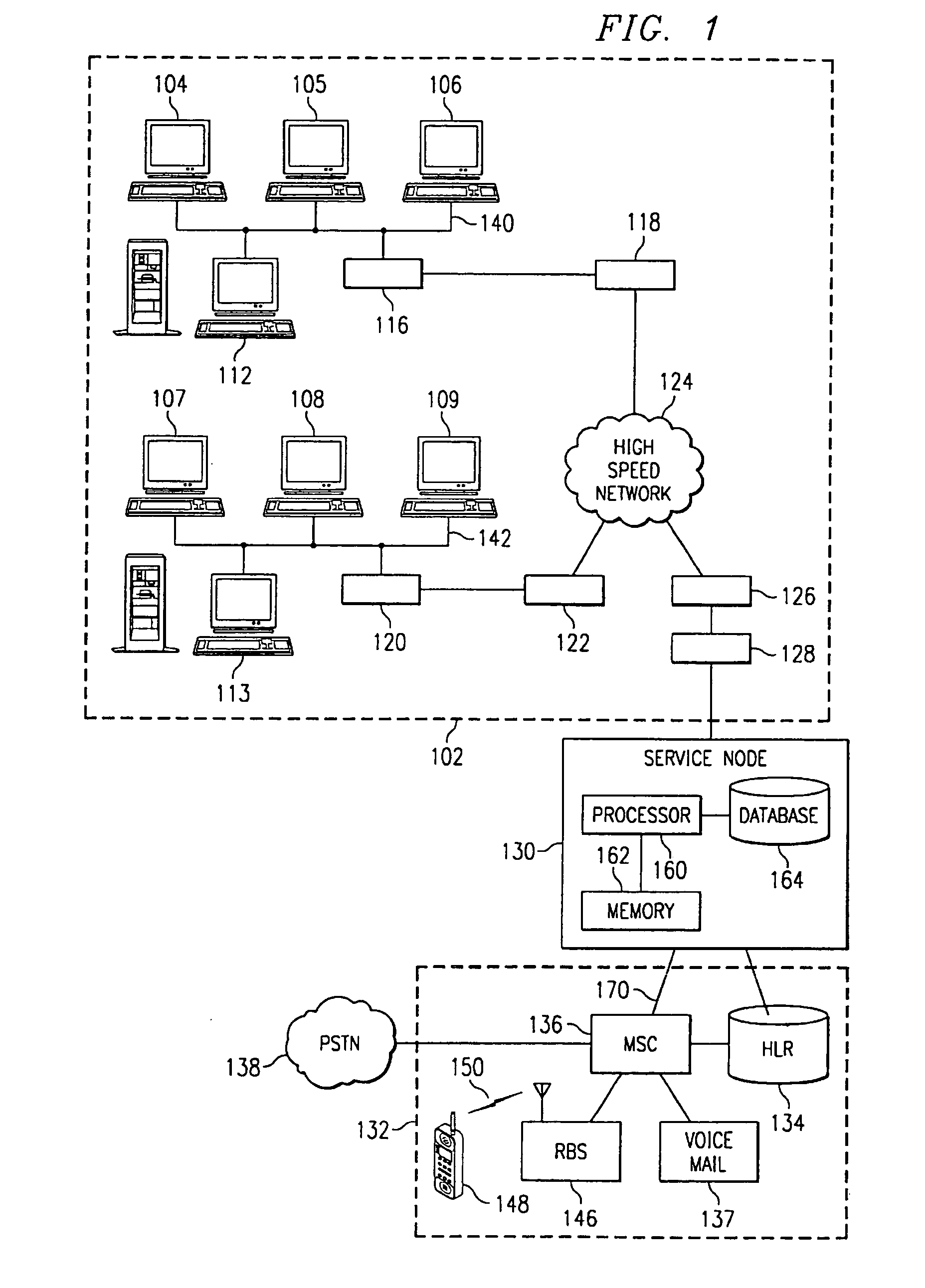 Data network computing device call processing
