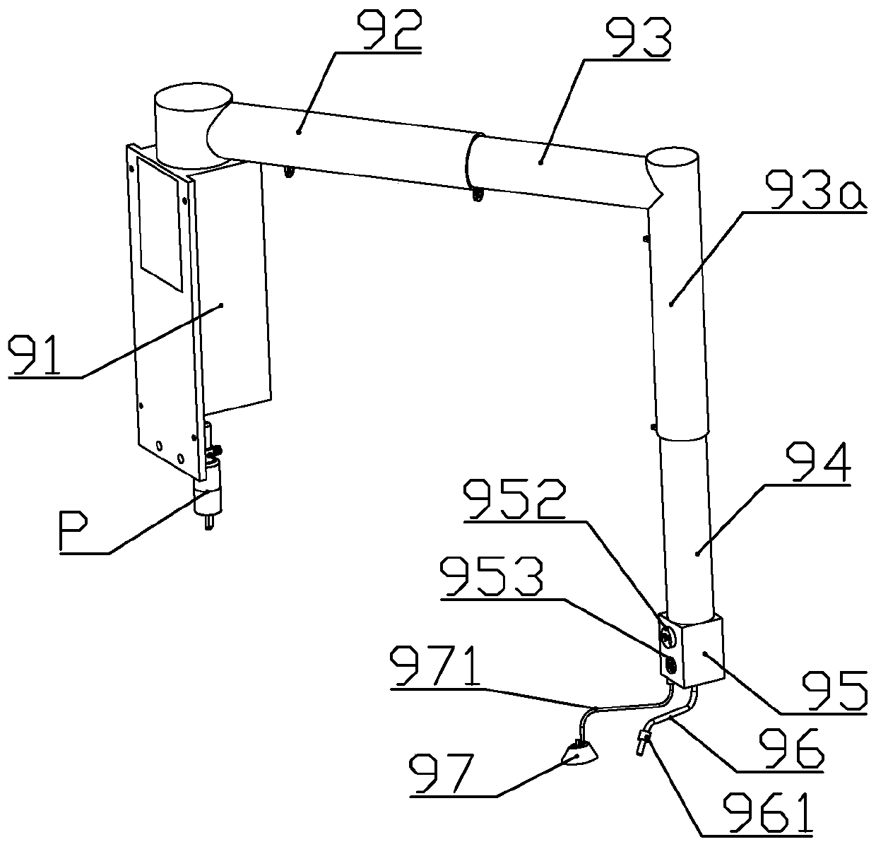 A kind of multifunctional patient oxygen inhalation equipment