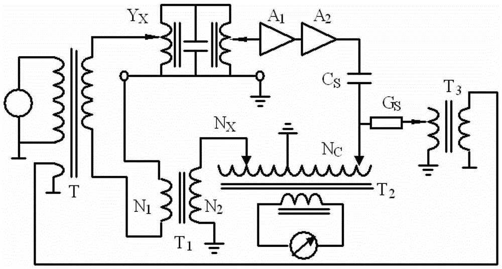 A four-terminal method high-value capacitive impedance measuring device and its measuring method