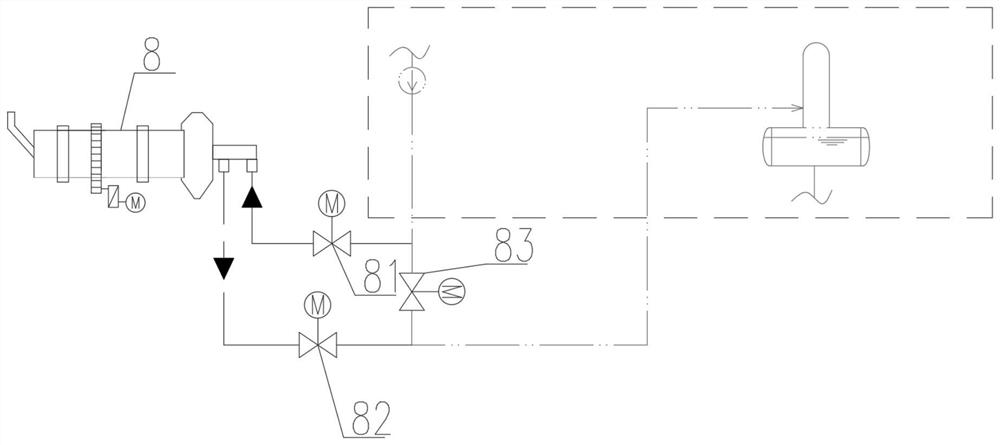 System for increasing proportion of organic waste co-processed by cement kiln and processing method