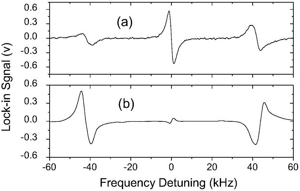 Implementation method for difference detection of coherent population trapping magnetometer