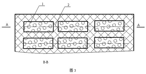 Wear-resistant composite material with ceramic embedded in rubber and preparation method thereof