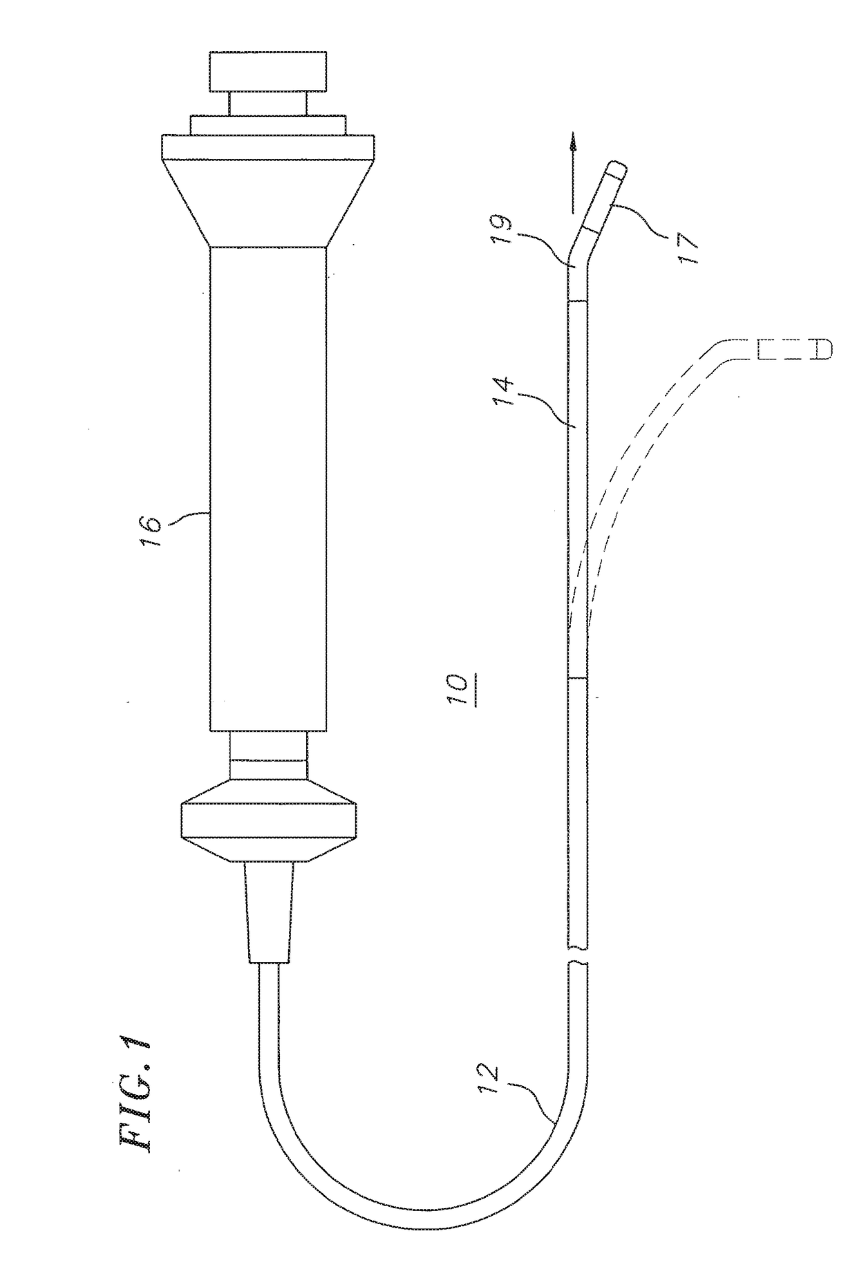 Deflectable catheter with a flexibly attached tip section