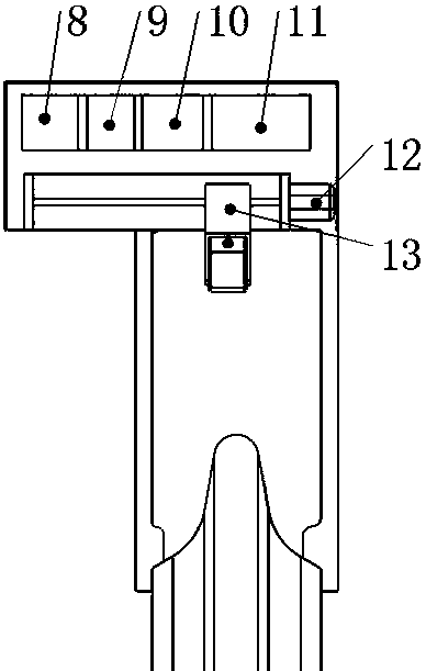 Portable intelligent detector for hobbing cutter and processing method for hobbing cutter wear data