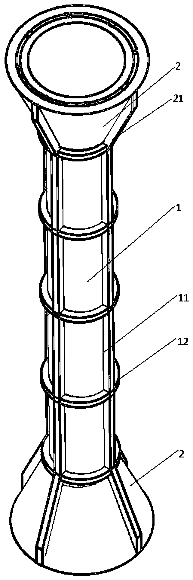 Wall-penetrating screw sleeve with internal supporting effect for construction carpenter