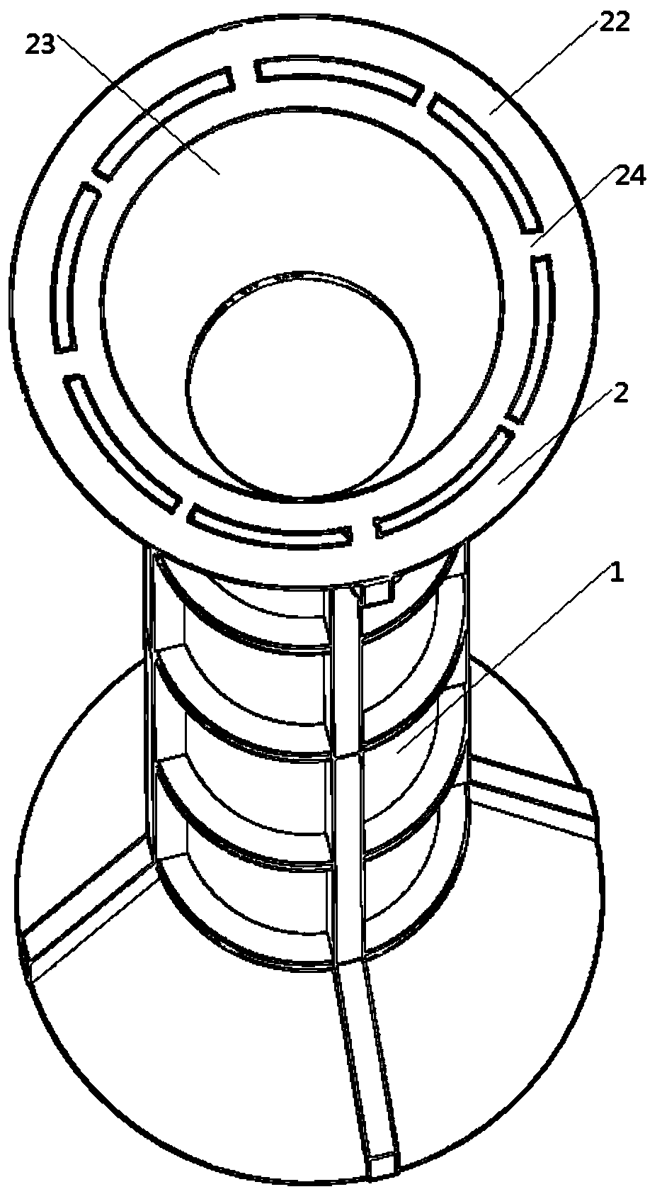 Wall-penetrating screw sleeve with internal supporting effect for construction carpenter