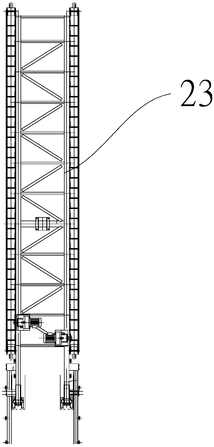 Material taking device and pile material taking method