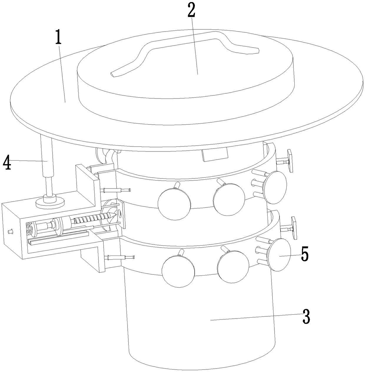 Portable automatic drilling device for galvanized steel pipes and drilling method of portable automatic drilling device