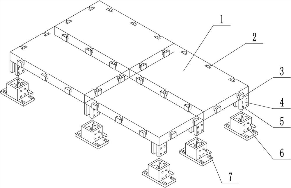 Light steel floor system structure of fabricated building